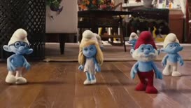 Quiz for What line is next for "The Smurfs "?