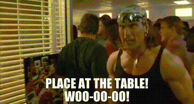 YARN | Place at the table! Woo-oo-oo! | The Program (1993) | Video clips by  quotes | 7568647e | 紗