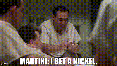 YARN | Martini: I bet a nickel. | One Flew Over the Cuckoo&#39;s Nest (1975) |  Video gifs by quotes | 75df81c9 | 紗