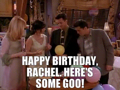 YARN, Happy birthday, dear, Friends (1994) - S09E05 The One With Phoebe's  Birthday Dinner, Video gifs by quotes, aa649515
