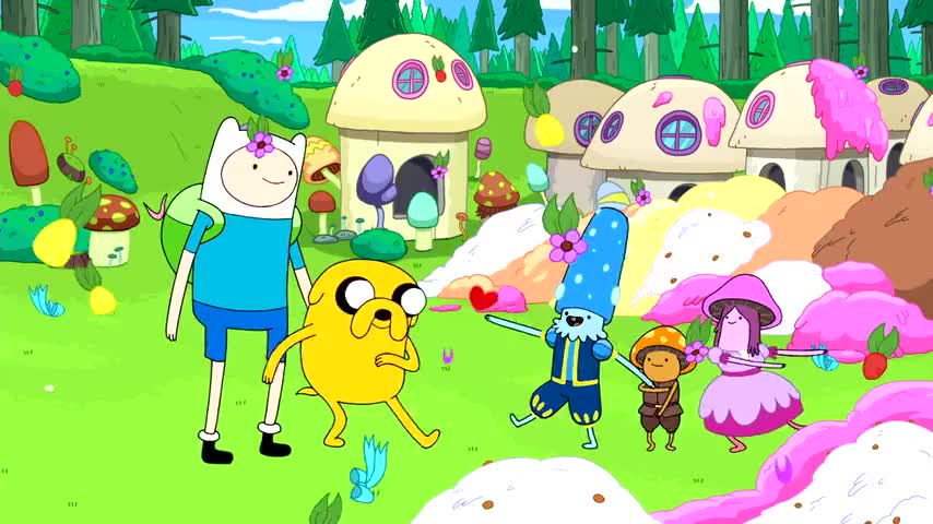 Why, thank you, Finn and Jake, for sort of saving our village.