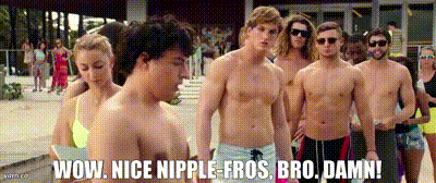 YARN, Wow. Nice Nipple-Fros, Bro. Damn!, Baywatch (2017) Comedy, Video  gifs by quotes, 7a14a118