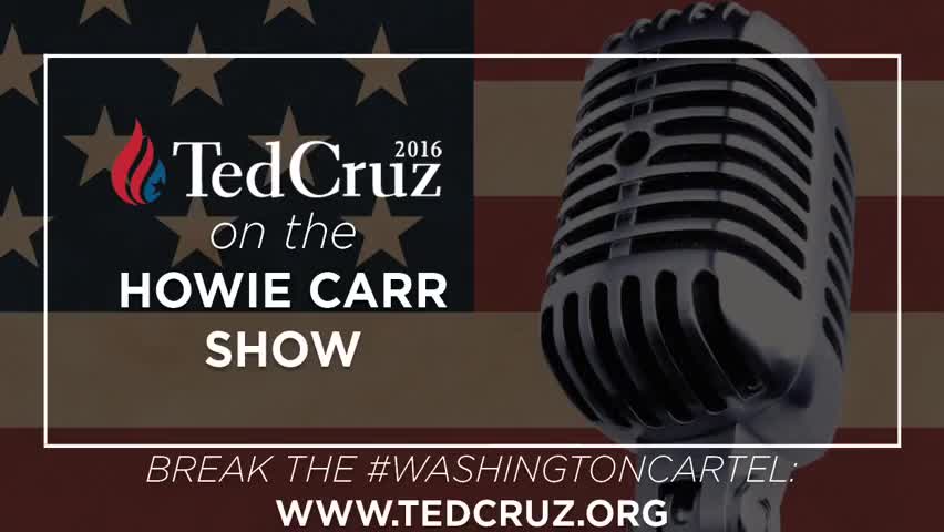 Quiz for What line is next for "Ted Cruz Discusses Breaking the #WashingtonCartel with Howie Carr"? screenshot