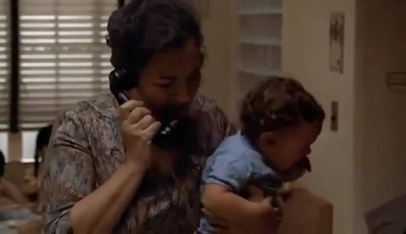 Connie, talk louder. The baby's crying.