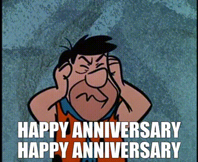 YARN | Happy anniversary Happy anniversary | The Flintstones (1960) -  S01E19 Comedy | Video clips by quotes | 7aa262d2 | 紗