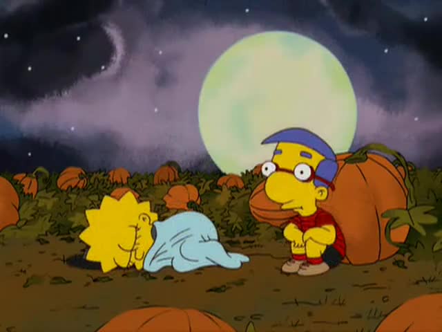 D.W.! D.W.! Wake up! He's here! What? The Grand Pumpkin is here?