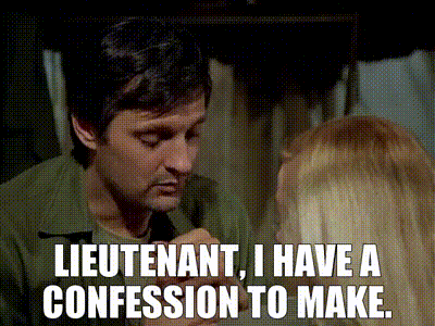 YARN, Lieutenant, I have a confession to make., MASH (1972) - S01E23  Drama, Video gifs by quotes, 7c3025c0