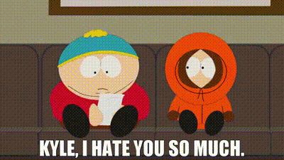 YARN | Kyle, I hate you so much. | South Park (1997) - S14E07 Comedy | Video clips by quotes | 7d6a277b | 紗