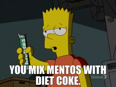 YARN | you mix Mentos with Diet Coke. | The Simpsons (1989) - S19E13 Comedy  | Video gifs by quotes | 7f454293 | 紗