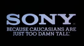 Sony. Because Caucasians are just too damn tall.