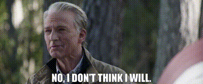 YARN | No, I don't think I will. | Avengers: Endgame | Video gifs by quotes  | 8136dc13 | 紗