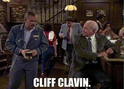 YARN | Cliff clavin. | Cheers (1982) - S05E03 Money Dearest | Video clips  by quotes | 8137a6cc | 紗