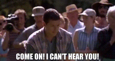 YARN | Come on! I can't hear you! | Happy Gilmore (1996) | Video gifs by  quotes | 81bb46f0 | 紗