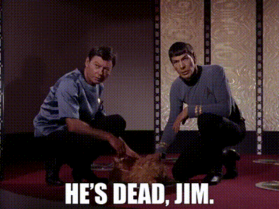 YARN | He's dead, Jim. | Star Trek (1966) - S01E05 The Enemy Within | Video  clips by quotes | 81facabc | 紗