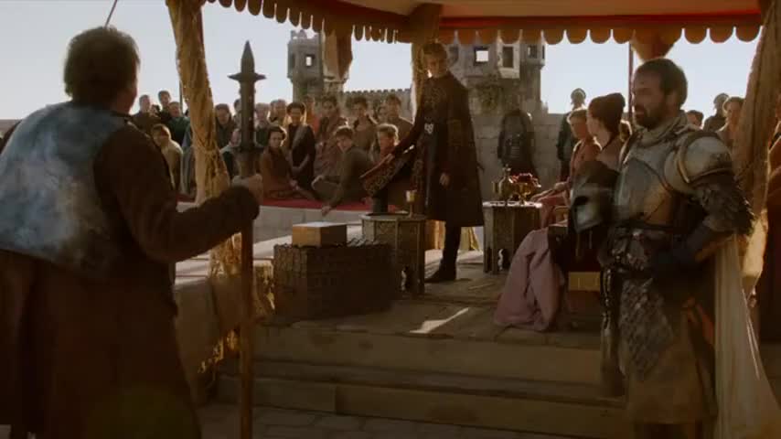 Ser Meryn, help Ser Dontos celebrate my name day.