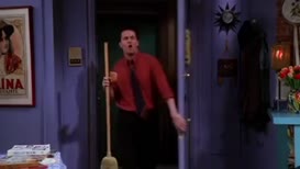 Monica, here's your broom back.