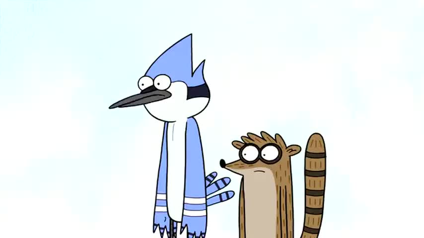 Pops! It's us, Mordecai and Rigby.