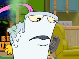 Quiz for What line is next for "Aqua Teen Hunger Force "?
