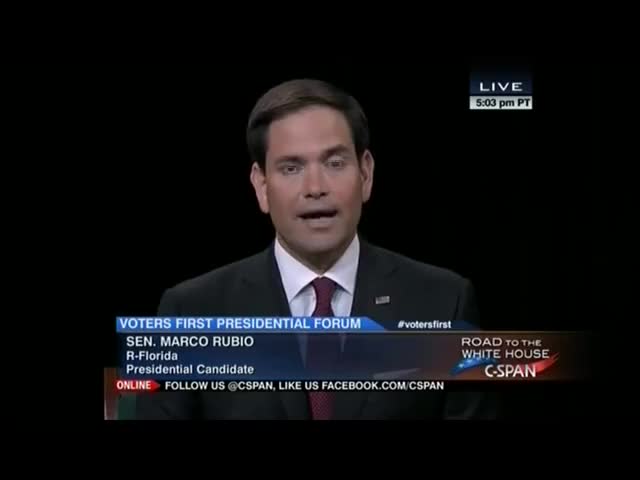 Quiz for What line is next for "New Hampshire #VotersFirst Forum: Marco Rubio Round #1"? screenshot