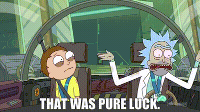 YARN | That was pure luck. | Rick and Morty - S03E06 Rest and Ricklaxation  | Video gifs by quotes | 8eea9005 | 紗