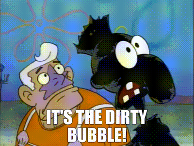 dirty bubble spongebob squarepants