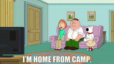 YARN | I'm home from camp. | Family Guy (1999) - S20E18 Girlfriend, Eh? |  Video clips by quotes | 91856127 | 紗