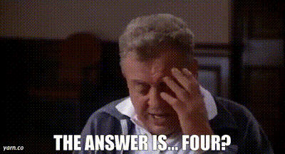 YARN | The answer is... four? | Back to School (1986) | Video gifs by  quotes | 92788c04 | 紗