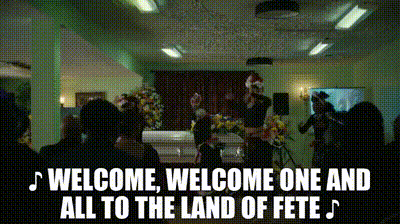 YARN, ♪ Welcome, welcome one and all to the land of fete ♪, Atlanta  (2016) - S03E07 Trini 2 De Bone, Video clips by quotes, 93e2e503