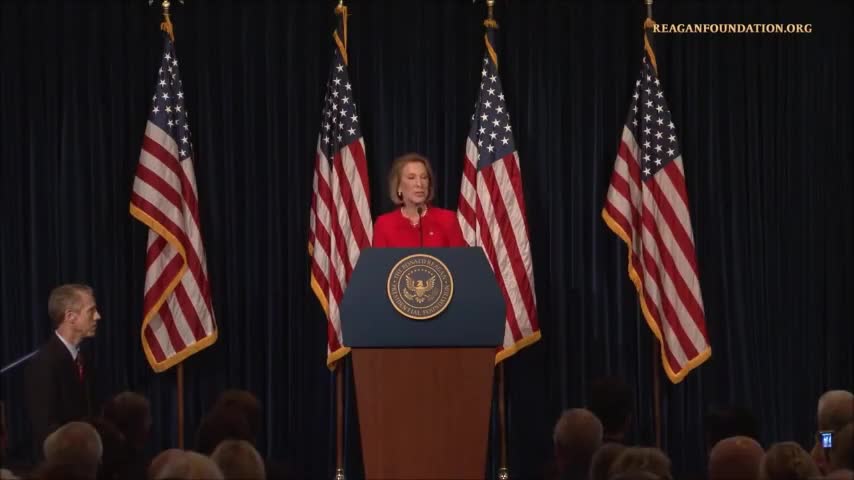 Quiz for What line is next for "Carly's speech at The Reagan Library"? screenshot