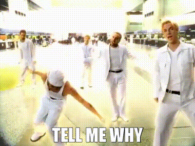 YARN, Tell me why, Backstreet Boys - I Want It That Way