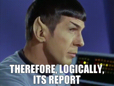 Therefore, logically, its report