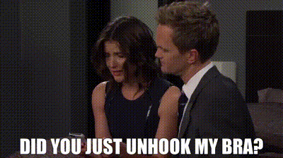 YARN, Did you just unhook my bra?, How I Met Your Mother (2005) - S08E18  Romance, Video gifs by quotes, 9893b7c0