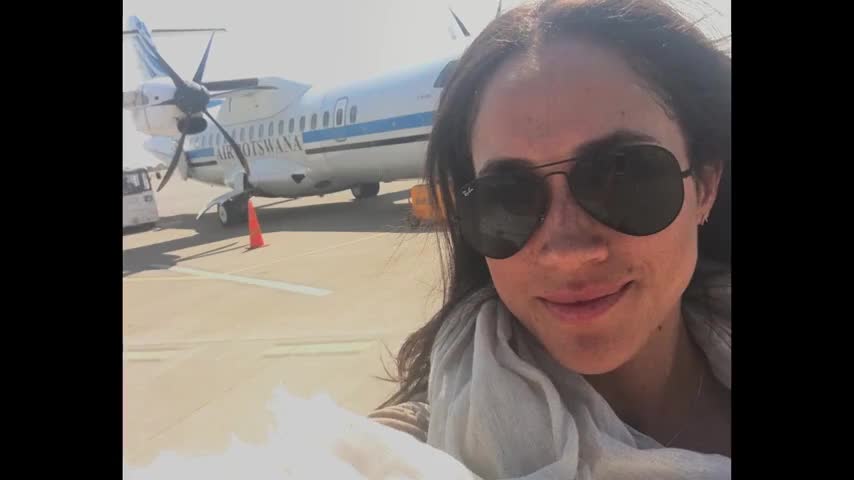 Clip image for '[Meghan] I'm getting on the plane and I'm going to the middle of the bush?