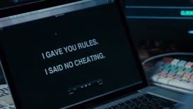 'I gave you rules. 'I said no cheating.