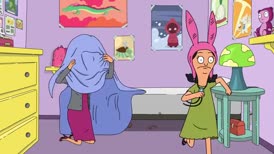 Oh, stupid blanket! Louise?!
