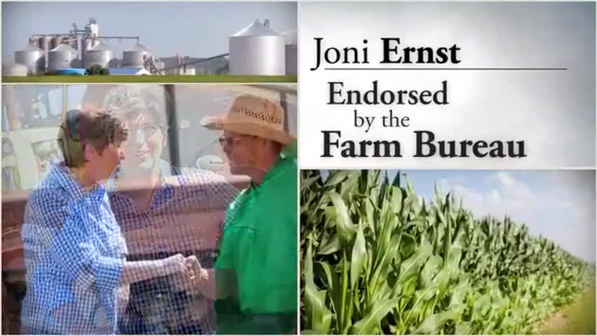 Clip image for 'Ernst knows our way of life because she's lived if you want to change Washington you can't send another typical Washington politician Joni