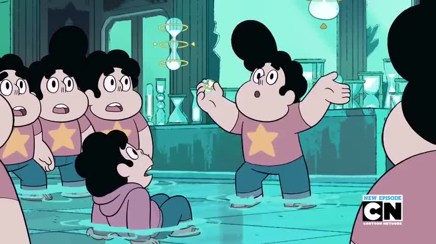 This isn't right. When Steven fights Steven,