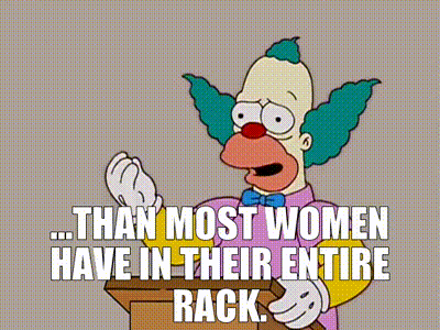 ...than most women have in their entire rack.