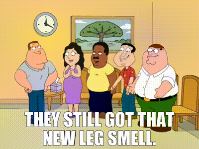 YARN | They still got that new leg smell. | Family Guy (1999) - S06E03  Comedy | Video gifs by quotes | a22df662 | 紗