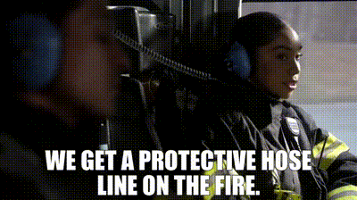 YARN, We get a protective hose line on the fire., Station 19 (2018) -  S05E05 Things We Lost in the Fire, Video gifs by quotes, a43e6691