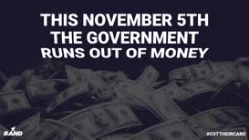 Clip thumbnail for 'this November fifth government runs out of money we will hit the debt ceiling unless Congress does what it always does and