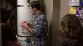 This water heater converts cold water into hot.