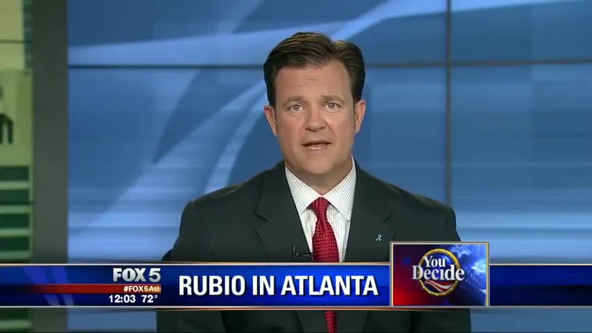 Clip image for 'the campaign trail takes him to Atlanta and fox five deedrick's is live in Buckhead deter