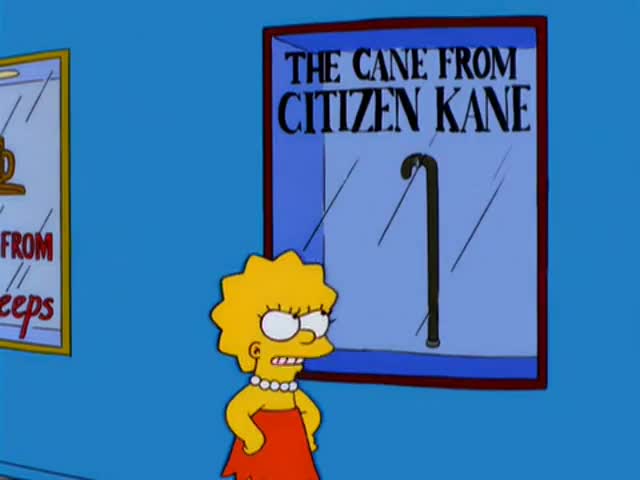 There was no cane in Citizen Kane.