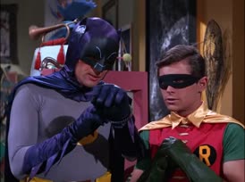 Clip thumbnail for 'Quickly, Robin, to the Batcave.