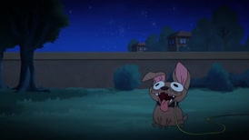 Clip thumbnail for '[barking] PINKY: Oh, a doggy!
