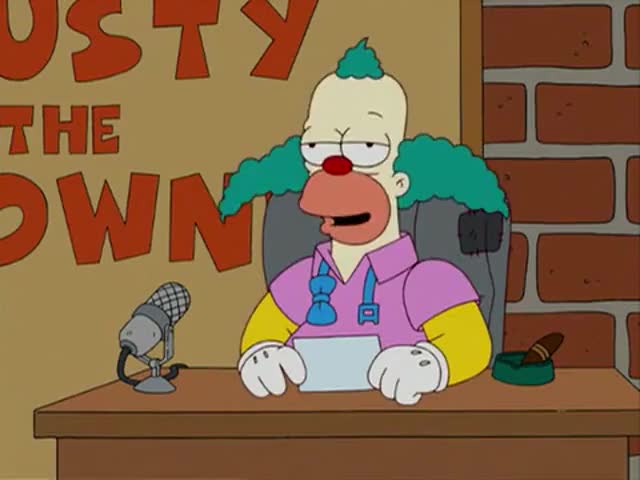 Clip of quote: Last Gasp with Krusty the Clown! 