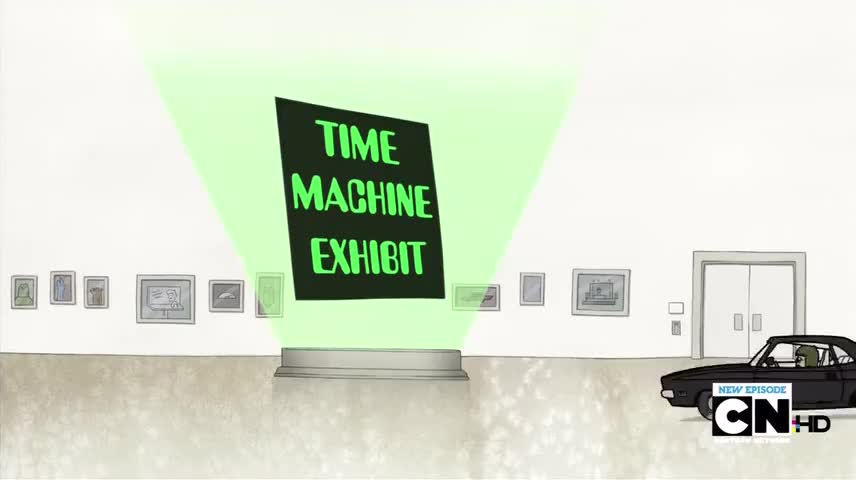 The Time Machine Exhibit will be closing in five minutes.