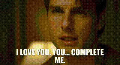 YARN | I love you. You... complete me. | Jerry Maguire (1996) | Video clips  by quotes | ae8f1a38 | 紗