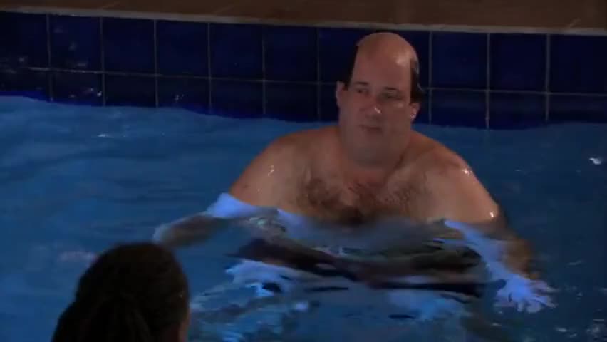 but I would say by looking at him, no, Darryl does not swim
